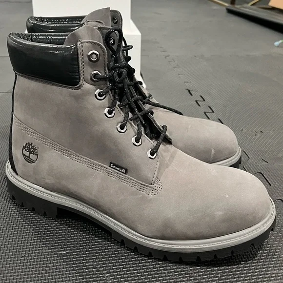 Timberland | Shoes | Grey And Black Timberland Boots Never  display picture 3